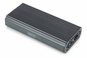 Digitus USB M.2 Festplattengehäuse, SSD, extern, NVMe, 40Gbps, USB 4.0, Aluminium, werkzeugfrei