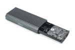 Digitus USB M.2 Festplattengehäuse, SSD, extern, NVMe, 40Gbps, USB 4.0, Aluminium, werkzeugfrei
