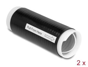 DELOCK Kaltschrumpfschlauch 45 mm x 130 mm 2 Stück schwarz