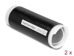 DELOCK Kaltschrumpfschlauch 45 mm x 130 mm 2 Stück schwarz