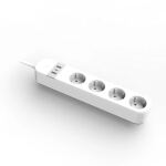 Gembird TSL-PS-S4U-01-W Intelligente Steckerleiste 4 AC-Ausgänge Typ E 1,5 m 3 3880 W Weiß