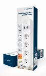 Gembird TSL-PS-S4U-01-W Intelligente Steckerleiste 4 AC-Ausgänge Typ E 1,5 m 3 3880 W Weiß