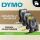 DYMO Original D1-Etikettenband | schwarz auf rot | 9 mm x 7 m | selbstklebendes Schriftband | für LabelManager-Beschriftungsgerät