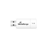 MediaRange MR972 USB-Stick 16 GB USB Typ-A 2.0 Weiß, Gelb