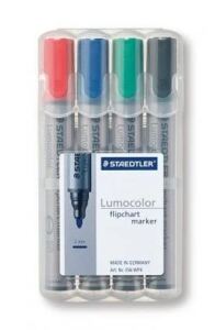 Staedtler 356 WP4 Marker 4 Stück(e) Schwarz, Blau, Grün, Rot