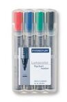 Staedtler 356 WP4 Marker 4 Stück(e) Schwarz, Blau,...