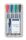 Staedtler 356 WP4 Marker 4 Stück(e) Schwarz, Blau, Grün, Rot