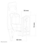 Neomounts NM-WS300BLACK Sonos Play3 Lautsprecher Wandhalterung - volle Bewegung