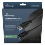MediaRange MRCS241 USB Kabel USB 3.2 Gen 1 (3.1 Gen 1) 5 m USB A 5 Gbit/s Schwarz