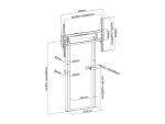 Equip 55"-100" Fester motorisierter Wandhalterungsständer