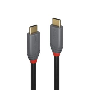 Lindy 36901 USB Kabel 1 m USB C 10 Gbit/s Schwarz, Grau