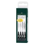 Faber-Castell 167115 Fineliner Multi Schwarz 4 Stück(e)