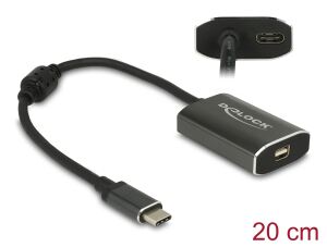 DELOCK Adapter USB/C St -> miniDP Bu 4K 60Hz PD-Funktion