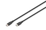 Digitus USB-C Silikon Anschlusskabel, 2m, schwarz