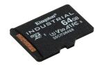 Kingston Technology 64GB microSDXC Industrial C10 A1 pSLC Karte + SD-Adapter