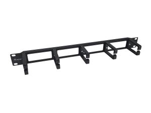Equip 19" Rack Mount Kabelmanagement-Panel, Schwarz