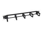 Equip 19" Rack Mount Kabelmanagement-Panel, Schwarz