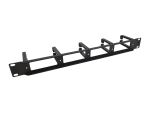 Equip 19" Rack Mount Kabelmanagement-Panel, Schwarz