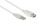Alcasa USB 2.0 AM/AF 1m USB Kabel USB A 0,48 Gbit/s Weiß