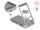 DeLOCK Tablet und Notebook Dockingstation 4K mit integrierter Halterung - HDMI / USB / Hub / SD / Micro SD / PD 3.0 - klappbar