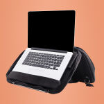 R-Go Tools Laptoptasche R-Go Viva, Vollnarbenleder, mit integriertem Laptop-Ständer, Schulterriemen, 15,6-Zoll, Schwarz