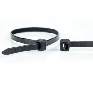 WKK 110196071 Kabelbinder Abreißbarer Kabelbinder Kunststoff Schwarz 100 Stück(e)