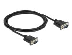 DELOCK RS-232 Kabel Seriell D-Sub9 2 m St/St steckergehäuse