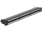 DELOCK 19" Patchpanel 24-Port Cat6A geschirmt schwarz