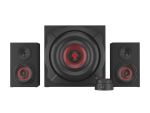 GENESIS Helium 610BT Lautsprecherset 60 W PC/Laptop Schwarz, Rot 2.1 Kanäle 2-Wege 30 W Bluetooth