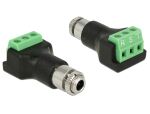 DELOCK Adapter Terminalblock 3Pin > 3,5mm Klinkenbu....