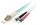 Equip LC/ST-LWL-Patchkabel, OM3, 10m