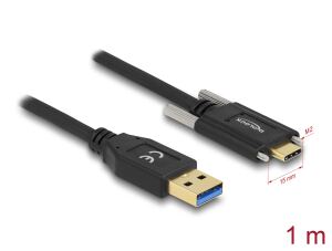 DELOCK USB-Kabel Supersp. 10Gbps A->C St/St 2 Schraube 1.0m