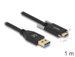 DELOCK USB-Kabel Supersp. 10Gbps A->C St/St 2 Schraube 1.0m