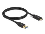 DELOCK USB-Kabel Supersp. 10Gbps A->C St/St 2 Schraube 1.0m