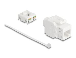 DELOCK Keystone Modul RJ45 Buchse zu LSA Cat.6A UTP 180° wer