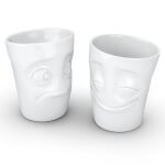 FIFTYEIGHT 350ml Becher - Vergnügt Verdutzt weiß