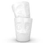 FIFTYEIGHT 350ml Becher - Vergnügt Verdutzt weiß