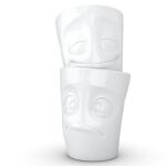 FIFTYEIGHT 350ml Becher - Vergnügt Verdutzt weiß