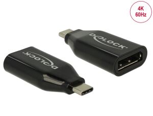 DeLOCK Adapter USB Type-C Stecker zu DisplayPort Buchse (DP Alt Mode) 4K 60 Hz