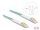 DELOCK LWL Kabel LC Duplex zu LC Duplex Multimode OM3 winkelbar 2 m