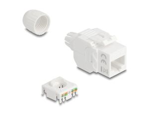 DELOCK Keystone Modul RJ45 Buchse zu LSA Cat.6A UTP 180° Kab