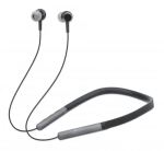 Manhattan Sound Science In-Ear Bluetooth-Sportheadset mit Nackenbügel, Bluetooth 5.0 + EDR, In-Ear-Design, omnidirektionales Mikrofon, integrierte Bedienelemente, schwarz
