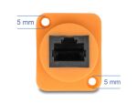 DELOCK D-Typ RJ45 Kabel Stecker zu Buchse Cat.5e O/S 30cm
