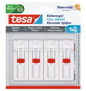 TESA 77774-00000-01 Wandhalterung Drinnen Bildhaken Rot, Weiß 4 Stück(e)