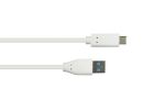 Alcasa 2831-AC010W USB Kabel USB 3.2 Gen 2 (3.1 Gen 2) 1 m USB A USB C 10 Gbit/s Weiß