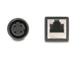 DELOCK M12 Adapterkabel D-kodiert 4 Pin Bu zu RJ45,Bu 50 cm
