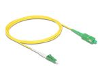 DELOCK Kabel LWL LC-APC zu SC-APC Simplex Singlemode OS2 2m