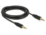 DELOCK Klinkekabel 3,5mm -> 3,5mm St/St 3.00m schwarz