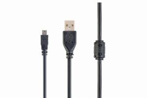 Gembird 1.8m USB 2.0 A/mini-USB USB Kabel 1,8 m USB A Mini-USB B Schwarz