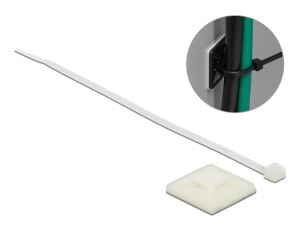 DELOCK Befestigungssockel 30 x 30 mm mit Kabelbinder